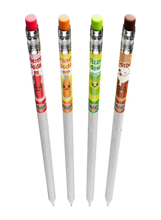 Scentco Smencils Soda Pop Shop Scented Pencils - HB #2 Graphite Pencils Made from Recycled Newspapers, 4 Pack, Long-Lasting Gourmet Scents, Fun School Supplies & Gifts for Kids, Teachers, Classroom Rewards - Image 4