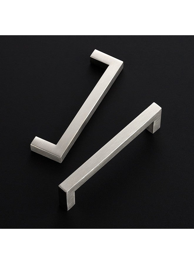 Ravinte 30 Pack Cabinet Handles Square Cabinets Cupboard Handles Brushed Nickel Drawer Pulls Stainless Steel Kitchen Cabinet Pulls Cabinet Hardware Drawer Handles 5 inch Hole Center - Image 2