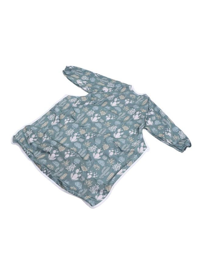 Thoraya Coverall Toddler Feeding Bib One Piece Waterproof Polyester Long Sleeves Easy Cleaning Baby Apron for Eating ZP007 CP18  - Image 3
