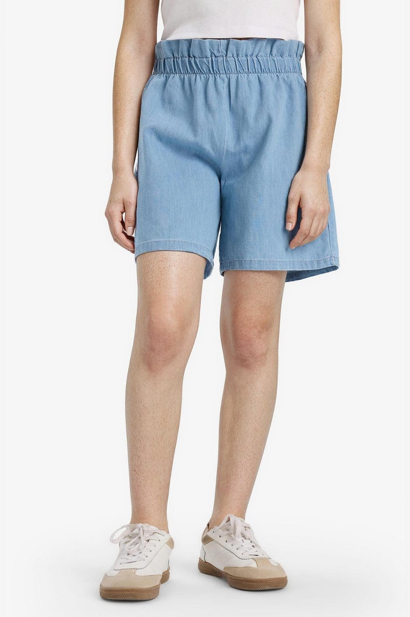 DeFacto Blue Girl Girl Denim Shorts Casual - Image 3