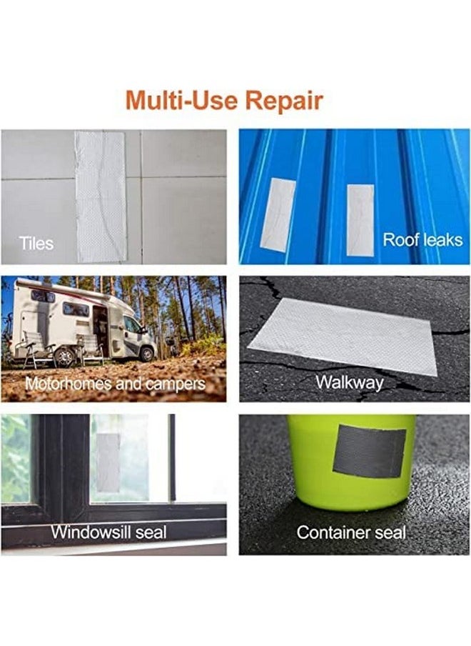 Arawaza Arawaza Duct Tape, Super Waterproof Tape, Strong flex heavy duty water tape for leakage, Aluminium foil Silver water seal adhesive tape for water leakage solution Pipe Repair- 5 meters x 5cm  - Image 2