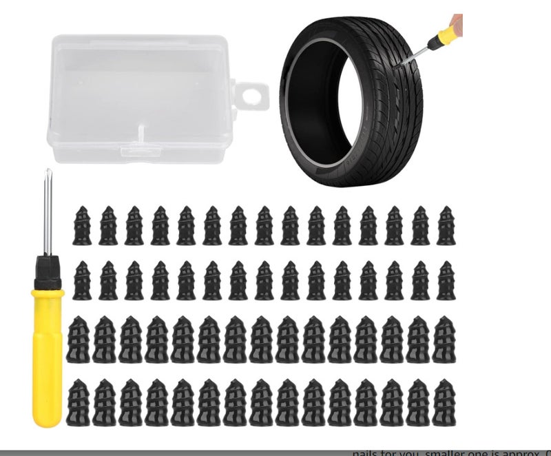 Car Vacuum Tire Repair Rubber Nail Tire Repair Kit Car Repair Screw Tire Repair Artifact Rubber Screw - Image 1