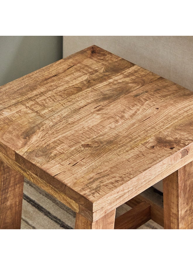 Home Box Home Box Kinston Solid Wood End Table Brown 50 x 50 x 50 cm  - Image 3