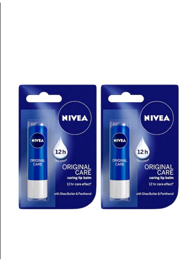نيفيا مجموعة مكونة من 2 مرطب شفاه أصلي للعناية بالشفاه شفاف - Image 1