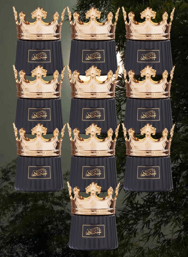 Banafa 10 Pieces Bakhoor Oud Moattar Iskander 45g - Image 1