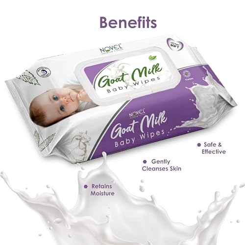 Novel Goat Milk Baby Wipes 72's Sheet Pack Of 6 - Image 2