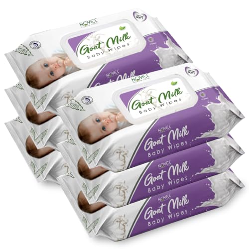 Novel Goat Milk Baby Wipes 72's Sheet Pack Of 6 - Image 1