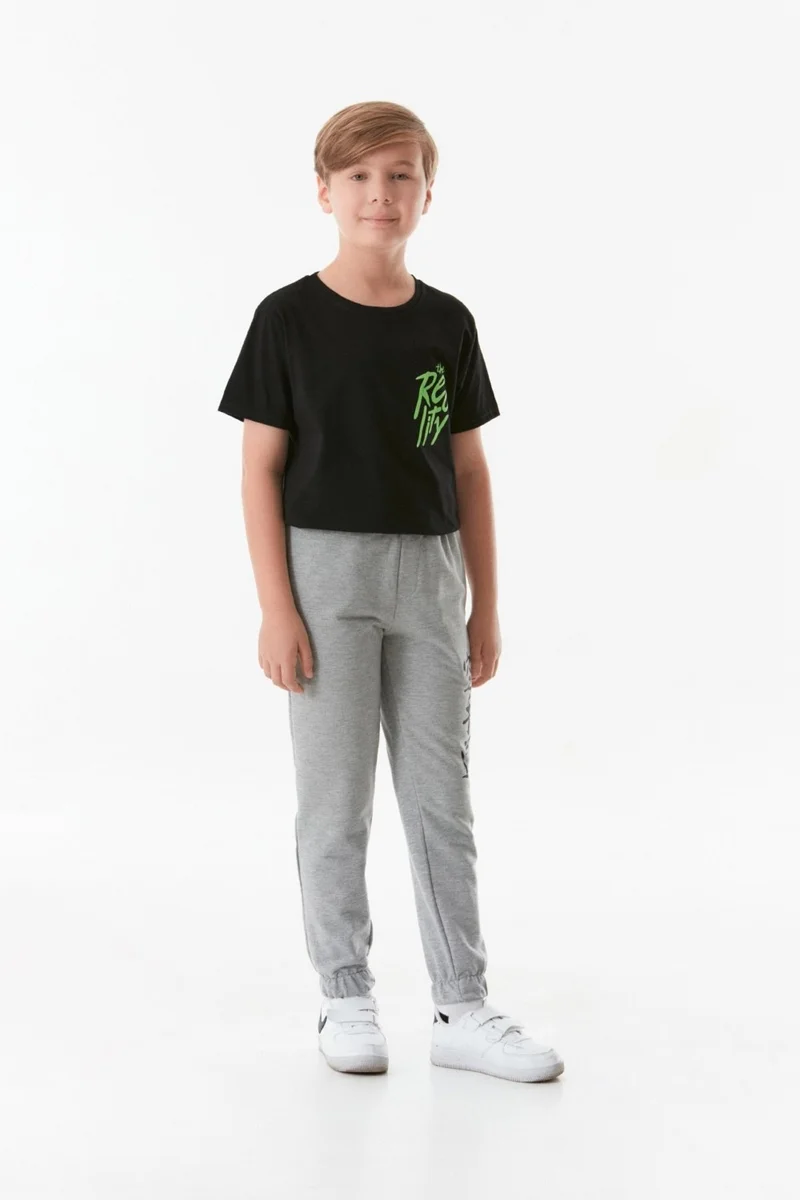 فولامودا Printed Elastic Waist Jogger Unisex Kids Sweatpants