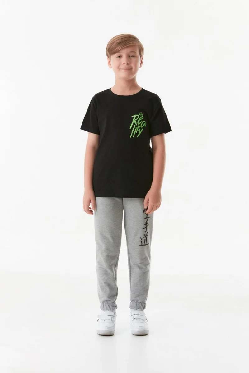 فولامودا Printed Elastic Waist Jogger Unisex Kids Sweatpants