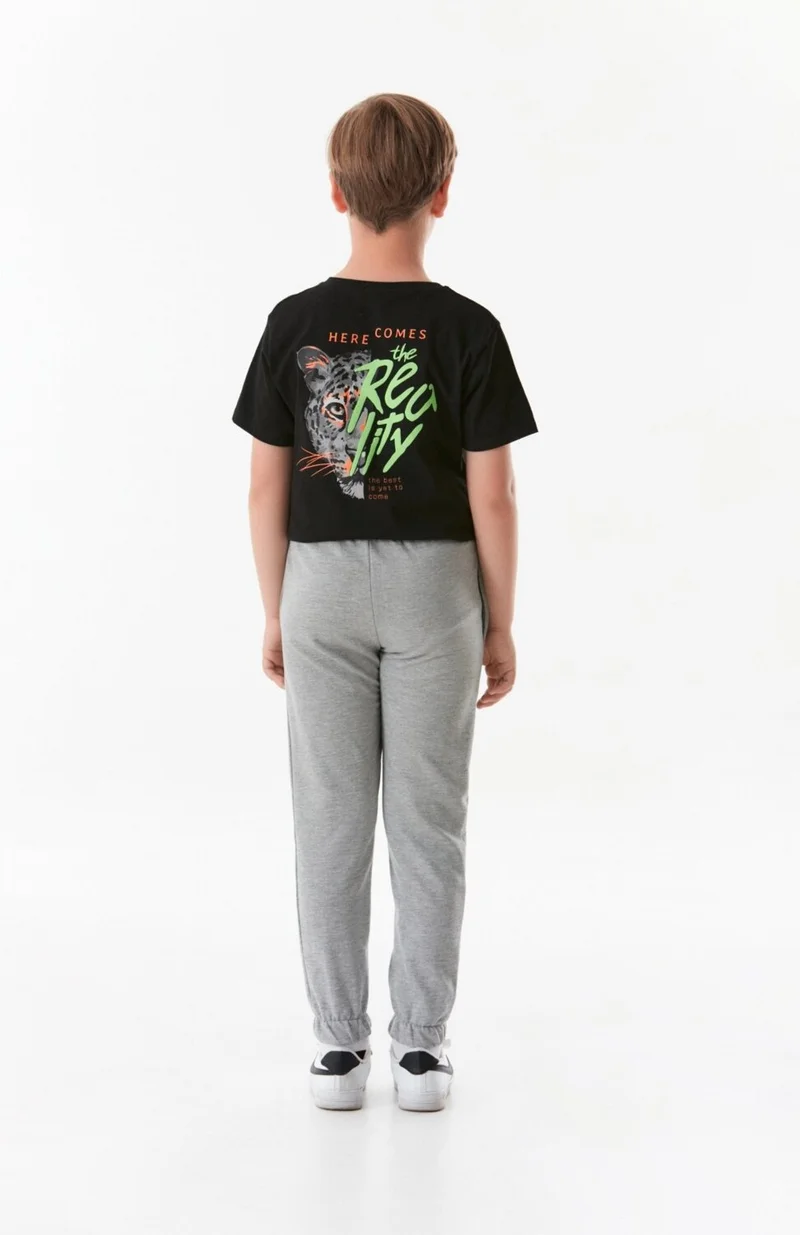 فولامودا Printed Elastic Waist Jogger Unisex Kids Sweatpants
