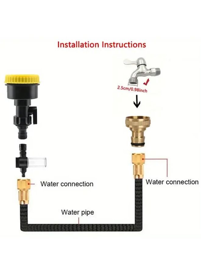 High Pressure Water Gun Shower Head Faucet Connector Teapot Car Washer Gardening Tool - Image 4