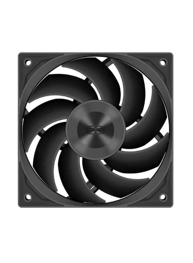 Pccooler F5r120bk Case Fan, Fdb Bearing, Metal Cd Texture, Three-speed Pwm, Triangular Geometric Texture, Cooling Fan - Image 1