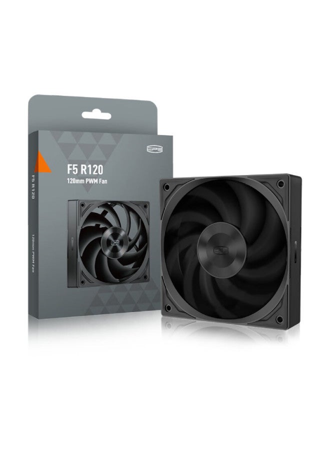 Pccooler F5r120bk Case Fan, Fdb Bearing, Metal Cd Texture, Three-speed Pwm, Triangular Geometric Texture, Cooling Fan - Image 4