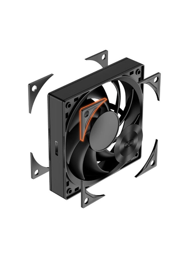 Pccooler F5r120bk Case Fan, Fdb Bearing, Metal Cd Texture, Three-speed Pwm, Triangular Geometric Texture, Cooling Fan - Image 3
