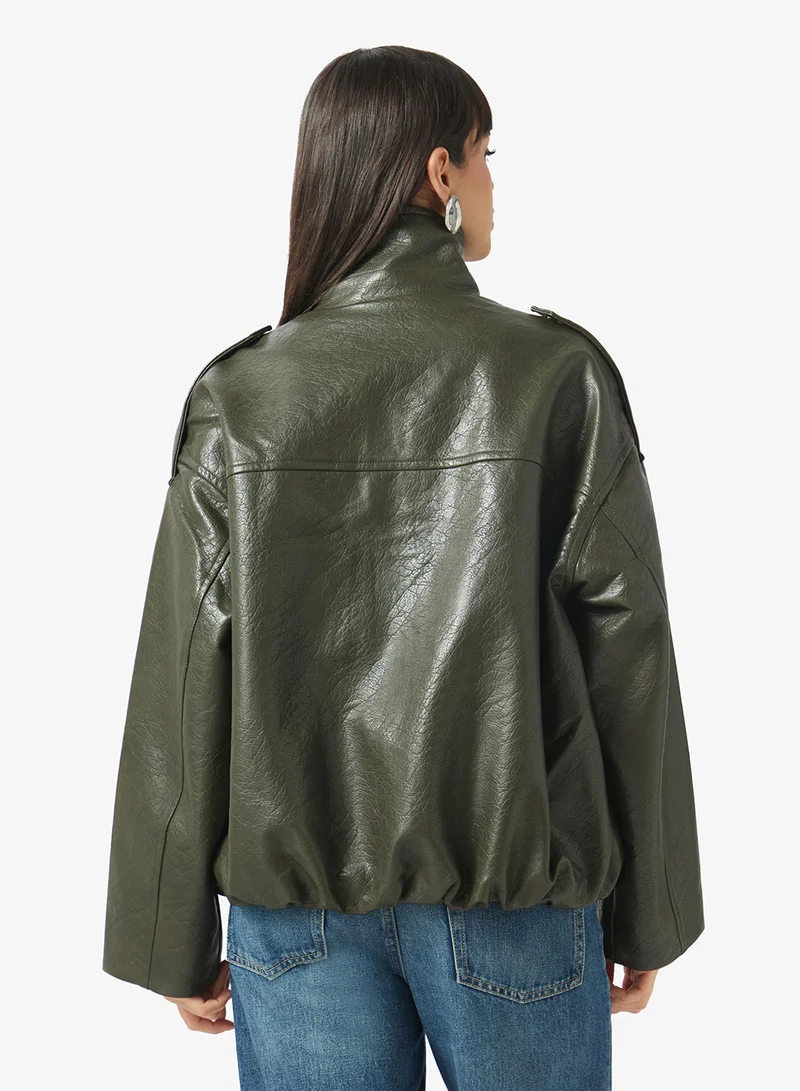 Topshop Bomber Coat Outerwear