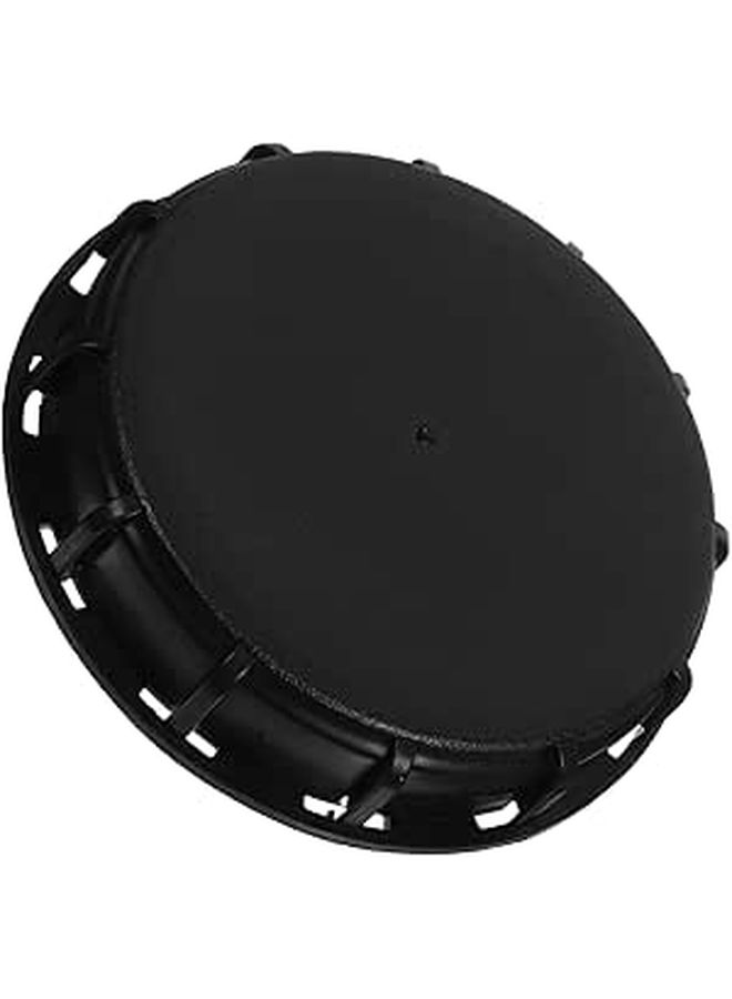 16.2cm Black Plastic IBC Tote Lid Cover with Gasket Chemical Food Storage Replacement - Image 1
