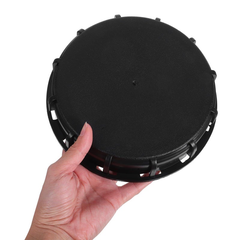16.2cm Black Plastic IBC Tote Lid Cover with Gasket Chemical Food Storage Replacement - Image 5