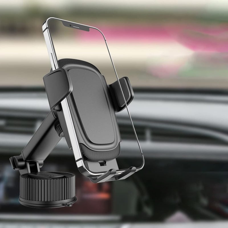 Adjustable Truck SUV Car Phone Mount with Powerful Clamps Sucker Cup Holder for Dashboard Windshield Bracket Cell Phones Holder for Hand Grip Car Vent Bed Long-arm Mount Suction - Image 4