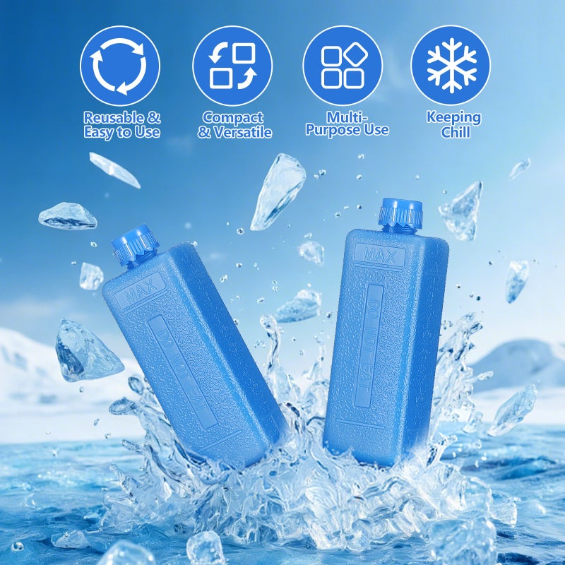 16 pcs Ice Packs: Ice Boxes Reusable Freezer Blocks Cooler Freeze Packs For Lunch Boxes Camping Picnic Air Conditioner Fan Shipping Fishing - Image 2