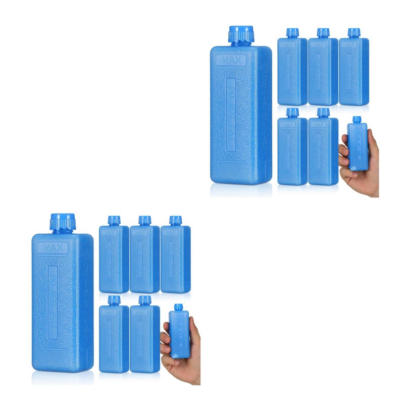 16 pcs Ice Packs: Ice Boxes Reusable Freezer Blocks Cooler Freeze Packs For Lunch Boxes Camping Picnic Air Conditioner Fan Shipping Fishing - Image 1