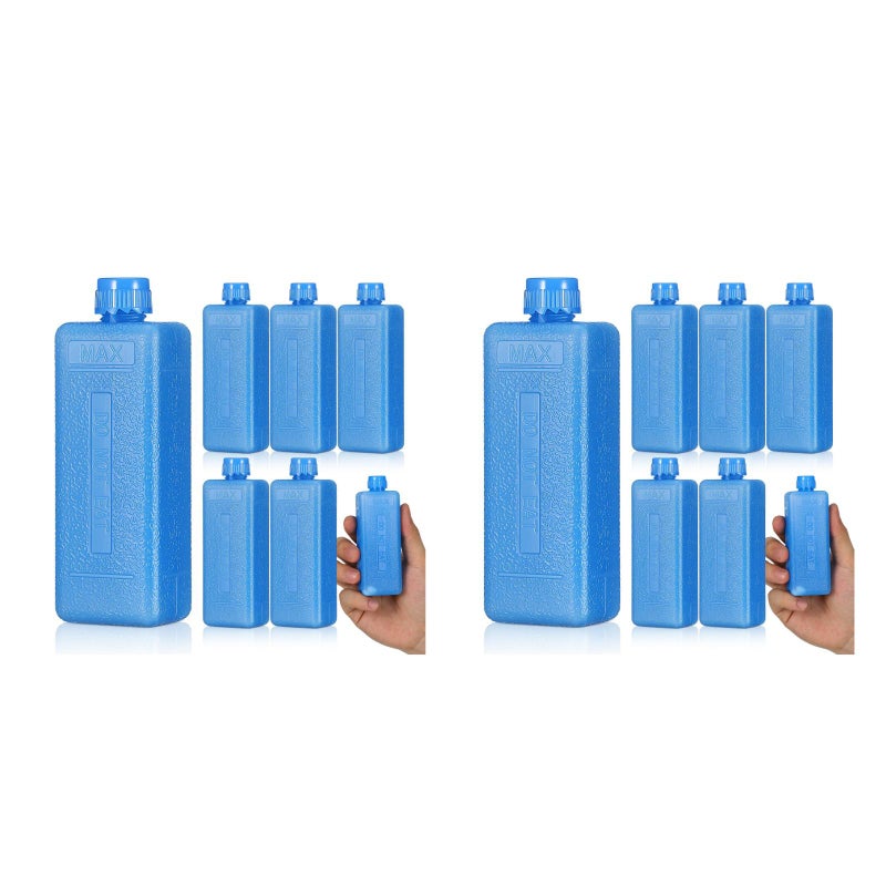 16 pcs Ice Packs: Ice Boxes Reusable Freezer Blocks Cooler Freeze Packs For Lunch Boxes Camping Picnic Air Conditioner Fan Shipping Fishing - Image 4