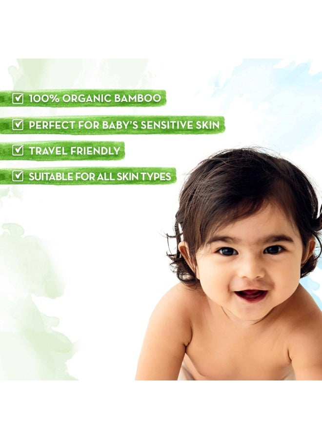 Mamaearth India's First Organic Bamboo Based Baby Wipes (72 Wipes) - Image 2