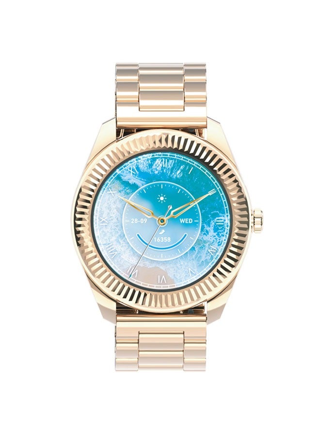 LENYES LW-252 Queen Smart Watch For Women ,IP68 Waterproof class With AMOLED Always On Display Bluetooth Calling Waterproof Fitness Watches For Android iOS Gold - Image 1