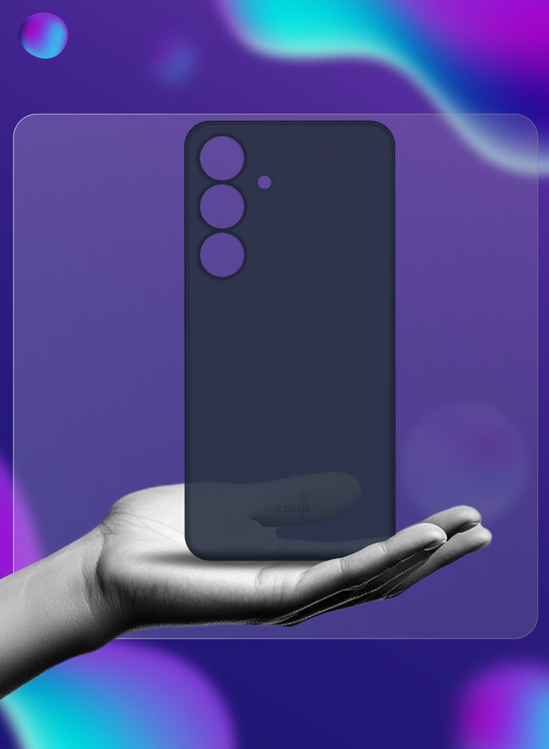 KZDOO حافظة لجهاز Galaxy S25 - حافظة Air Skin حماية كاملة من جميع الجوانب نحيفة للغاية بسماكة 0.3 مم ووزن خفيف 4 جرام - زرقاء - Image 3