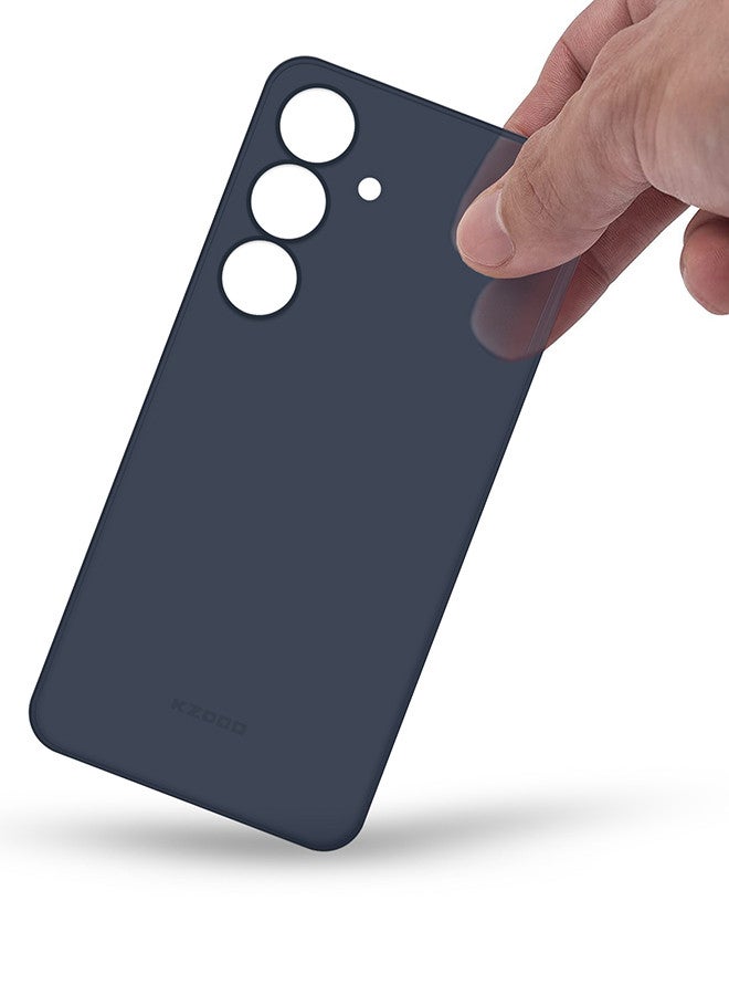 KZDOO حافظة لجهاز Galaxy S25 - حافظة Air Skin حماية كاملة من جميع الجوانب نحيفة للغاية بسماكة 0.3 مم ووزن خفيف 4 جرام - زرقاء - Image 2