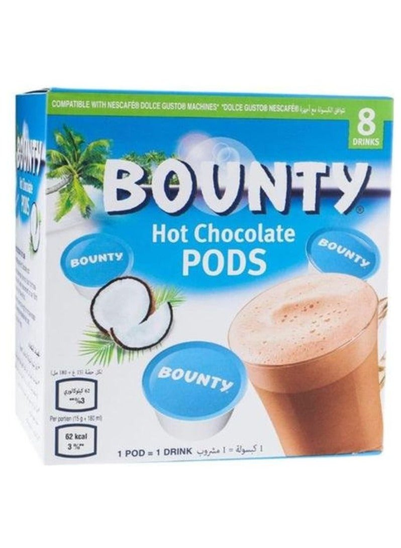 قرون الشوكولاتة الساخنة 8 كبسولات