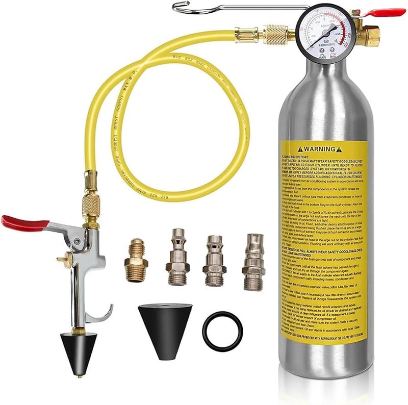 1Set Automotive Air Conditioning Duct Cleaner Cylinder Cooling System Maintenance Free Cleaning Tool - Image 2