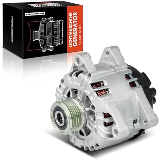 Frankberg Alternator Generator 150A Compatible with 207 CC WD 1.6L 2009-2013 C3 II SC 1.4L-1.6L 2009-2016 308 I 4A 4C 1.6L-2.0L 2007-2014 DS5 2.0L 2011-2012 15 Replace# 9664779680 - Image 1