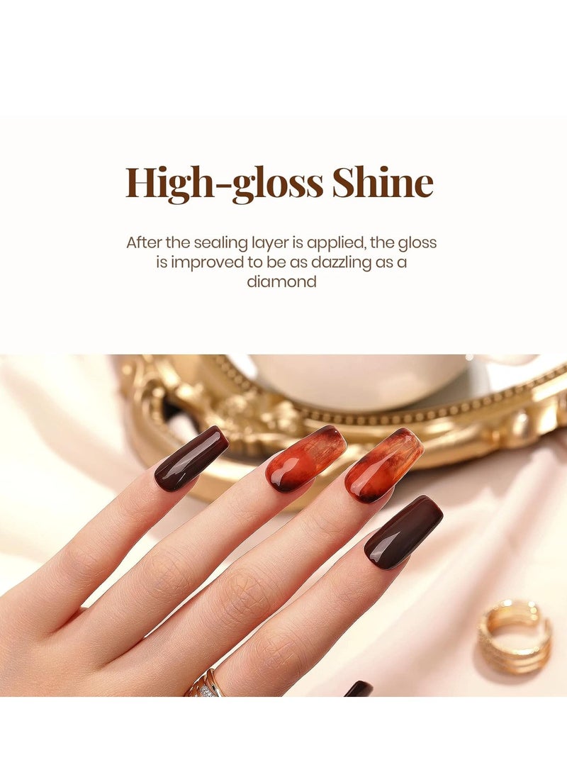 beetles Gel Polish beetles Gel Polish No Wipe Gel Top Coat - Clear Color Gel Shine Finish and Long Lasting, Soak Off Nail Lamp Gel, 15ml Gift for Girls  - Image 5
