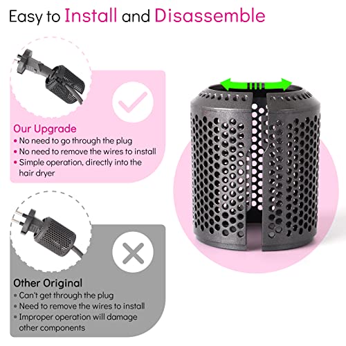 Kuflant Hair Dryer Filter Replacement for Dyson Supersonic HD01 HD03 HD07 HD08 Models, Hair Dryer Outer Filter Repair Accessories (Metallic Gray) - Image 4