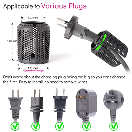 Kuflant Hair Dryer Filter Replacement for Dyson Supersonic HD01 HD03 HD07 HD08 Models, Hair Dryer Outer Filter Repair Accessories (Metallic Gray) - Image 5