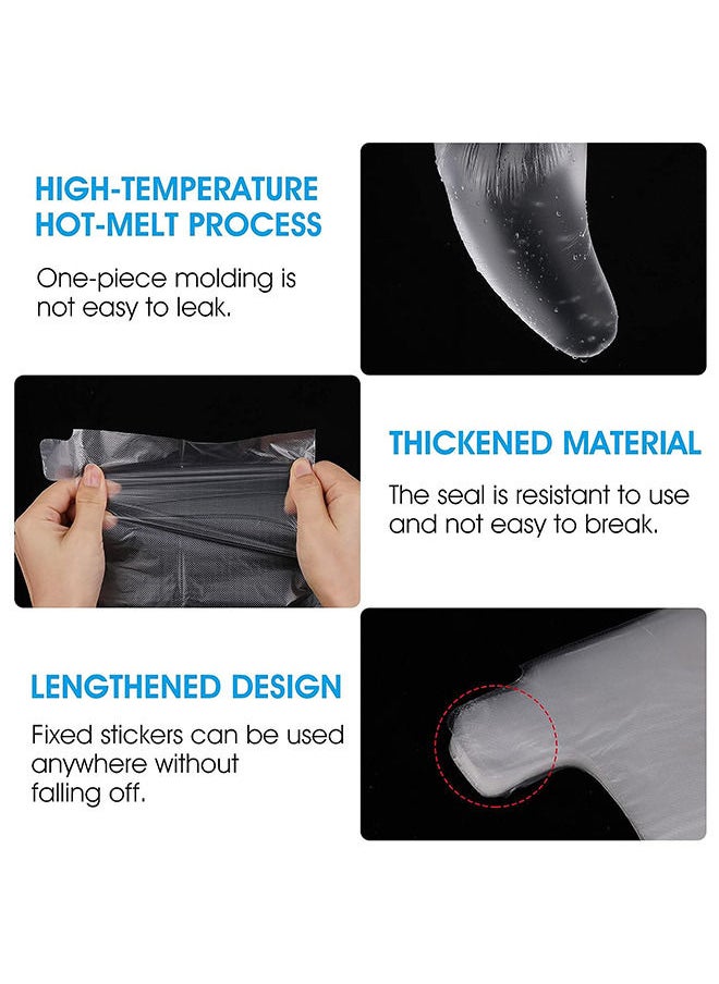 Depend 100PCS Paraffin Bath Liners Foot Clear Plastic Disposable Booties For Pedicure Hot Spa Wax Treatment Spa Pedicure Accessories Covers For Foot Spa Thera Bath Wax Harmless  - Image 5
