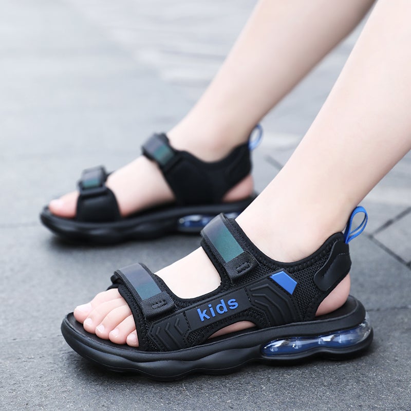 Boys Sandals Summer Children'S Sports Beach Shoes Medium And Large Boys Soft Soled Sandals Summer Style - Image 1