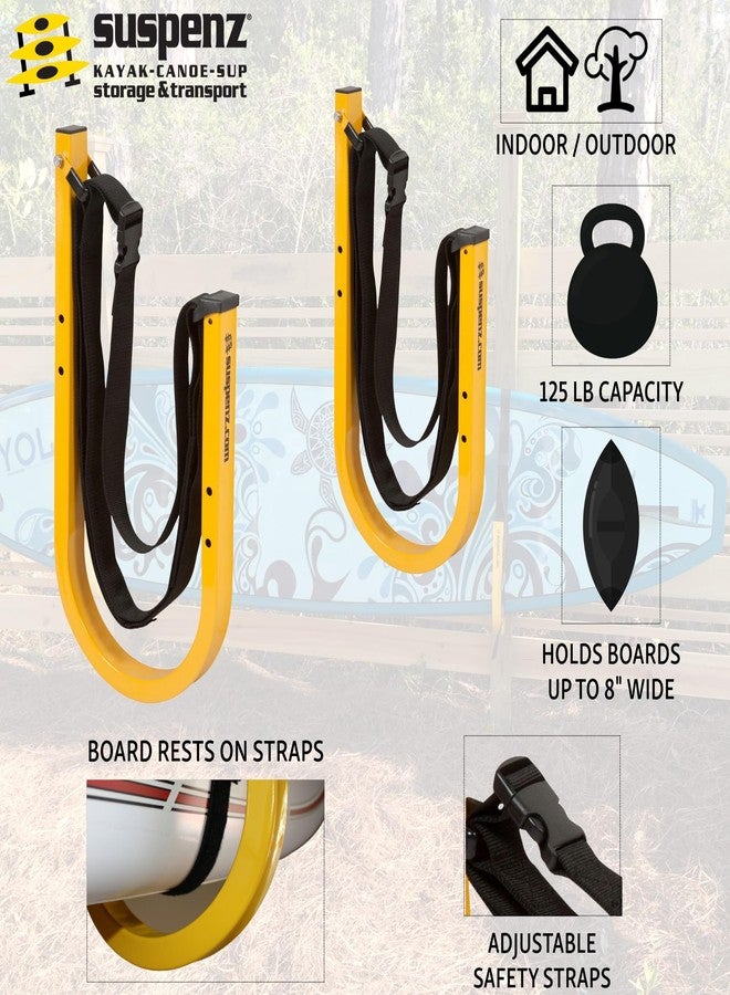 Suspenz SUP Storage Rack, Stand Up Paddle Board and Surfboard Rack with Safety Straps - Image 3