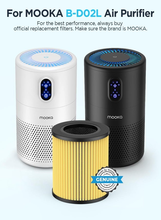 MOOKA Official Certified Pet Care Replacement HEPA Filter for B-D02L Air Purifier (2-PACK) - Image 2