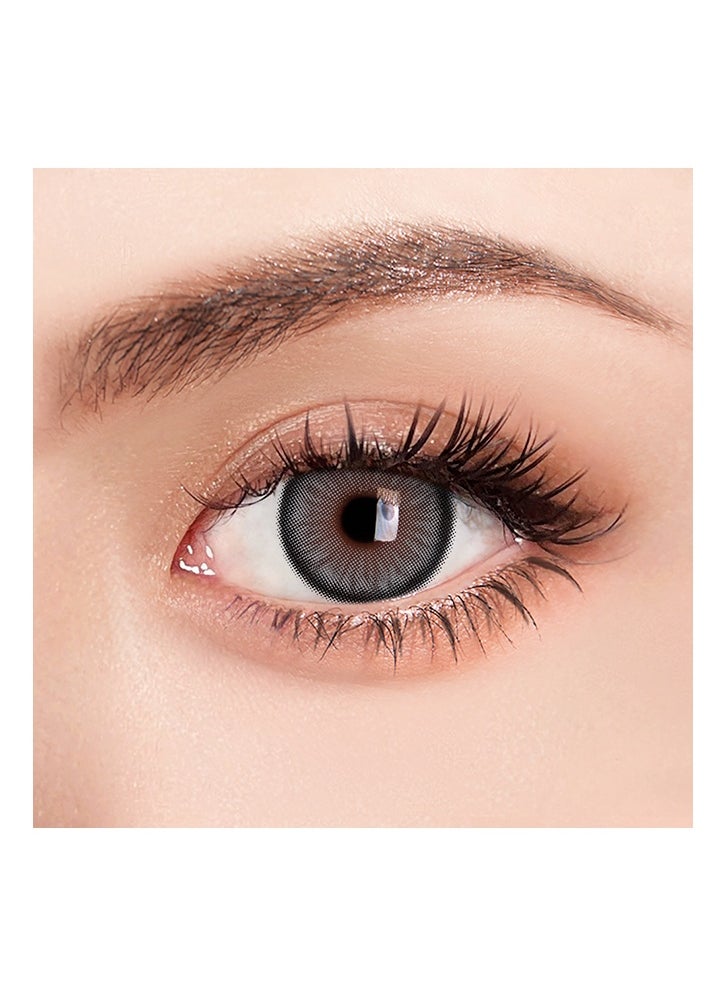 UYAAI Mirage Gray Yearly Colored Contact Lenses, Unisex Cosmetic Contact Lenses, Natural Fashion Lenses, With Case  - Image 2