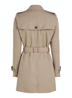 TOMMY HILFIGER Women's Trench Coat - Cotton, Beige  - Image 3