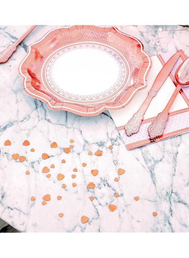 Talking Tables Party Porcelain Rose Gold Napkin - Image 5