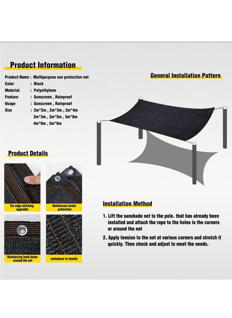 Generic - Shade Net 2x2M, Sun Shade Cloth Shade Sail for Canopy, Greenhouse, and Patio - Image 1