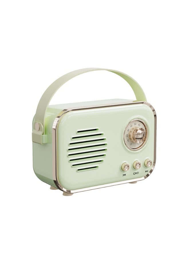 NIBEMINENT Creative Retro Radio Bluetooth Speaker Portable Phone Subwoofer Retro Usb Mini American Speaker  - Image 1