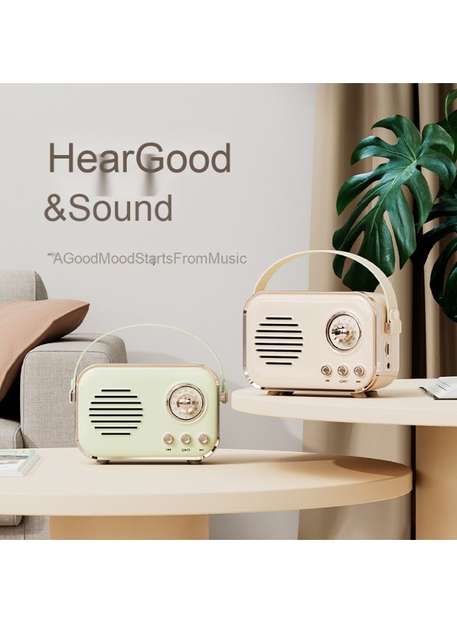 NIBEMINENT Creative Retro Radio Bluetooth Speaker Portable Phone Subwoofer Retro Usb Mini American Speaker  - Image 2