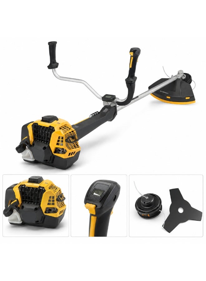 STIGA Petrol Brush Cutter BC 760 B, 52.8cc 2-Stroke Engine, Digital Display, Bike-Style Handle, Straight Shaft, 45cm Cutting Width - Image 3