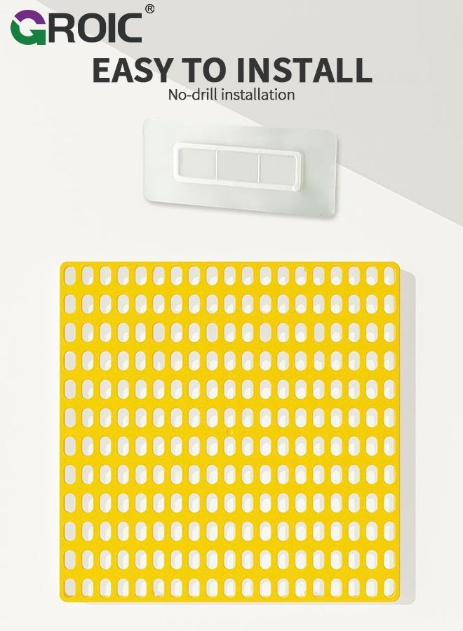 GROIC Pegboard Wall Organizer, 4PCS White Boards with Hooks and Shelves, Duty Peg Board for Walls Home, Garage Tool Storage, Office Organization, Craft Room, Kitchen, Pegboard Combination Kit - Image 5