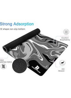 Rock Pow Large Gaming Mouse Pad Anti-Skid Mousepad Large Keyboard Mouse Pad Desk Mat with Stitched Edges (800 * 300 * 3mm)  - Image 2