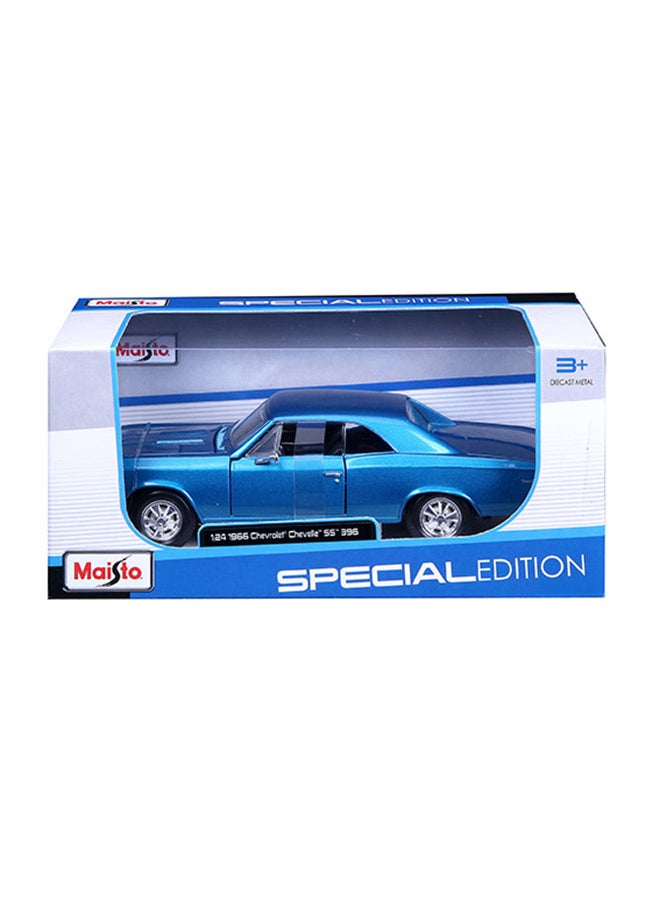 Maisto 1:24 Special Edition 1966 Chevrolet Chevelle SS 396 Matte Blue Officially Licensed Scaled Replicas of Collectible Diecast Metal Models with Exquisite Interior and Exterior Detailing for All Age. 