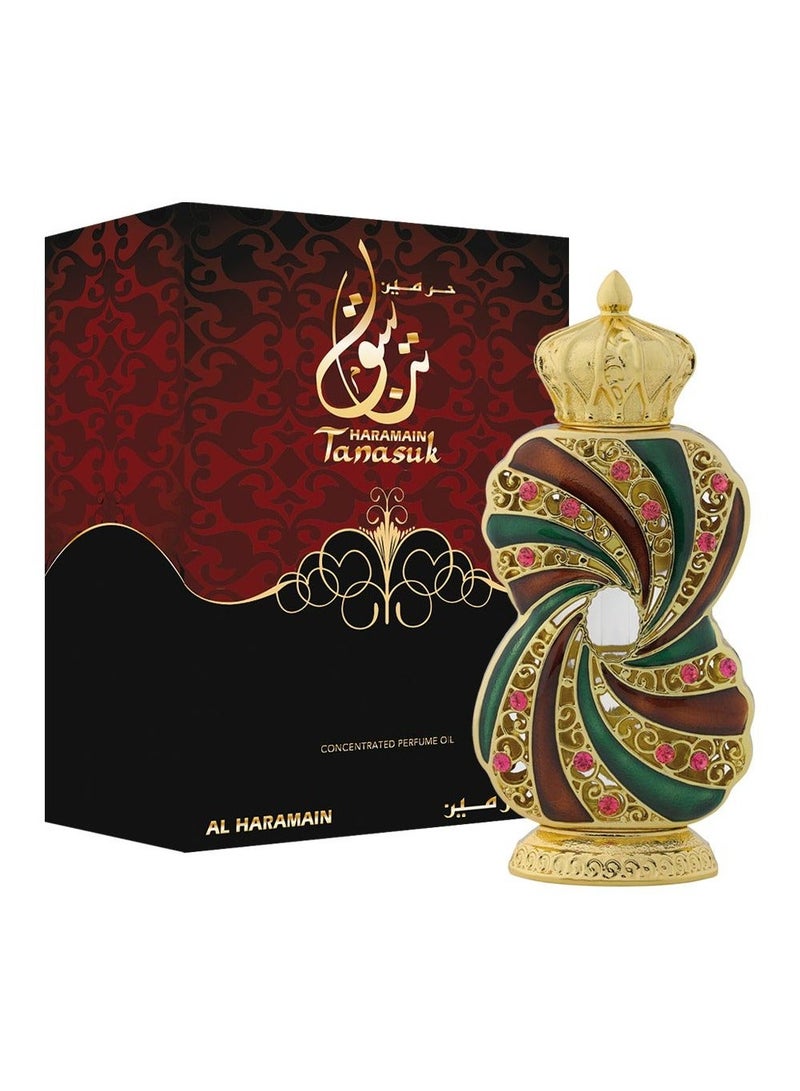 Al Haramain Tanasuk Perfume Oil 12ml - Image 1